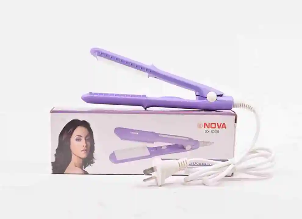  SX-8006 Hair Straightener hair straightener with ceramic plate hair straightener for ladies and gir uploaded by business on 7/2/2023