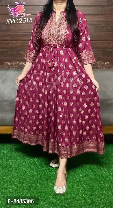 Elegant Rayon Printed Gowns For Women uploaded by wholsale market on 7/2/2023