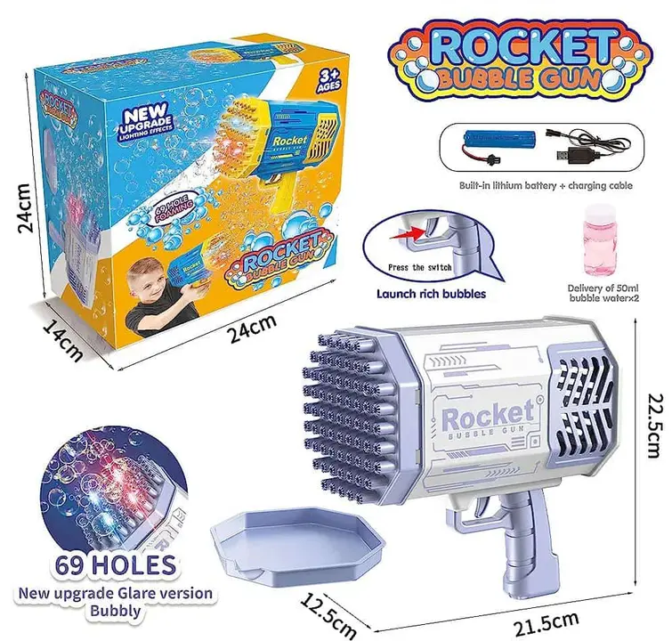 Rocket bubble toy uploaded by BHTOYS on 7/2/2023