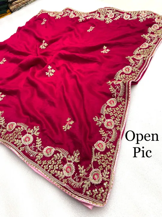 

New arrivals..

Fabric nd detail :- *heavy vhichitra silk saree with beautiful c- uploaded by BOKADIYA TEXOFIN on 7/2/2023
