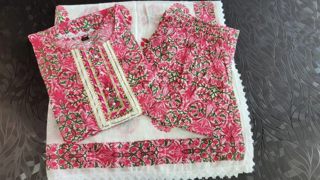 AAA+ PREMIUM QUALITY COTTON ANARKALI KURTI PANT WITH DUPATTA 


⭐Product Code: *LF*
⭐Fabric: *COTTON uploaded by Pink city creations  on 7/2/2023