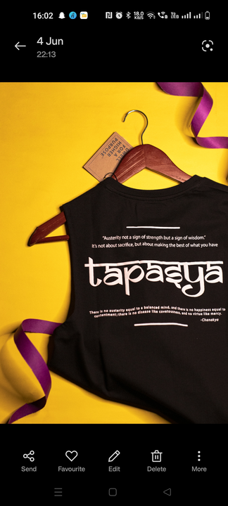 Tapasya tshirt vest  uploaded by business on 7/2/2023