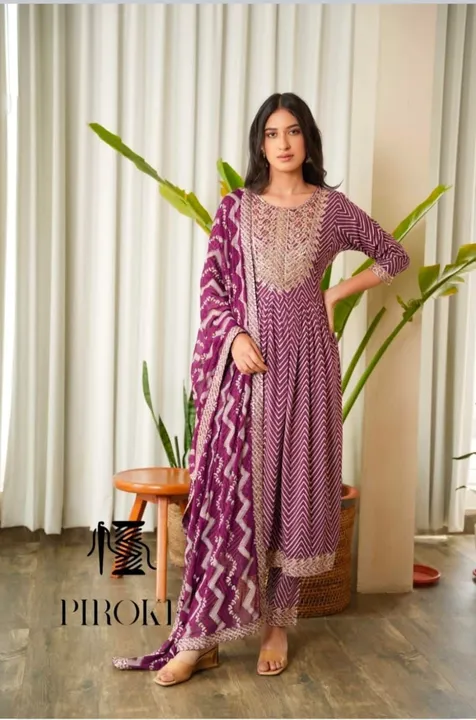 Gown Pant and Dupatta set  uploaded by Laila fashion on 7/2/2023