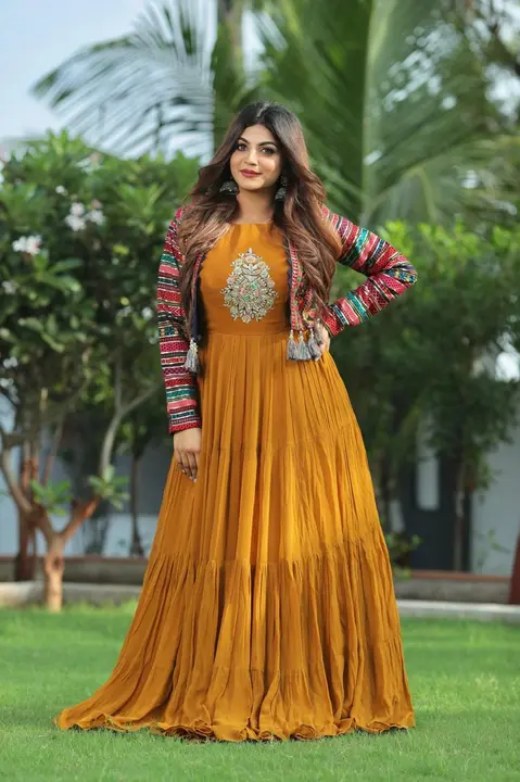 BEAUTIFUL GOWN With koti Fabric -  Rayon  in best quality uploaded by Online Ladies Dresses on 7/2/2023