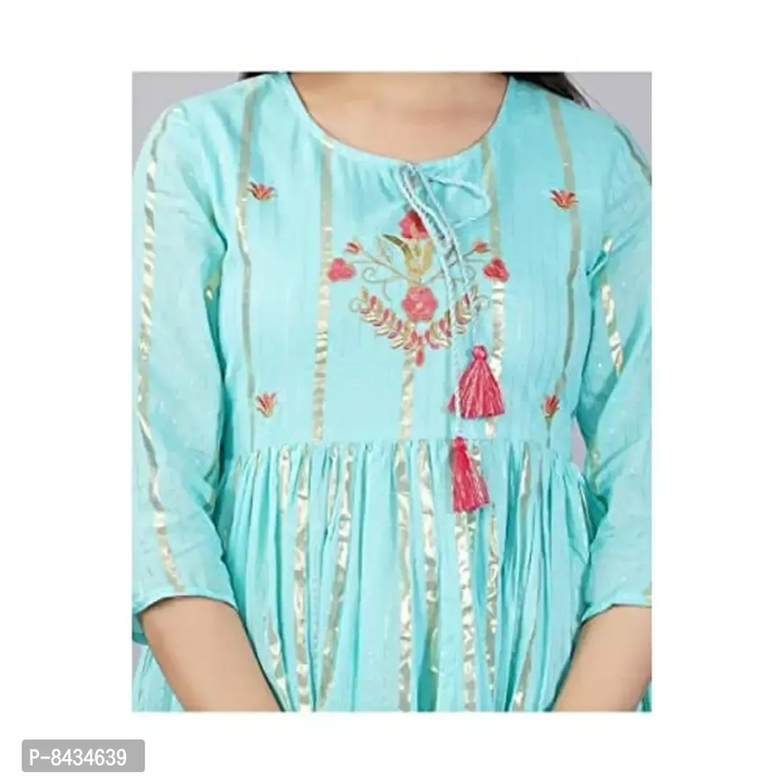 Women  cotton embroidered anarkali kurti for women  uploaded by Fassion Shop on 7/2/2023