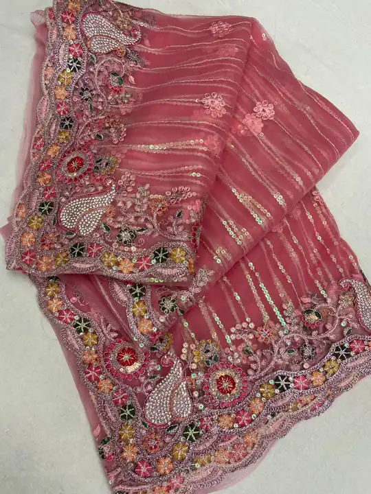 Butter scotch saree uploaded by SAURYA LIFE STYLE on 7/2/2023