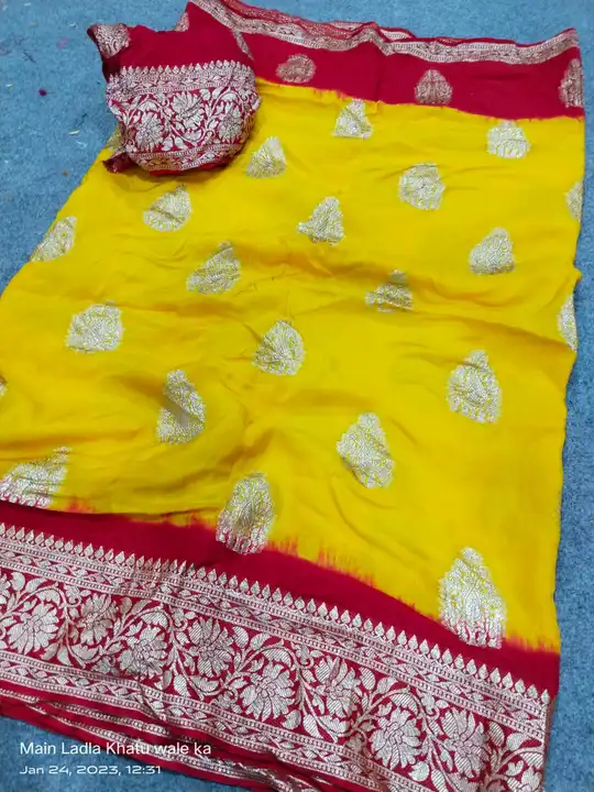 Banarasi Russian Dola Silk saree  uploaded by business on 7/2/2023