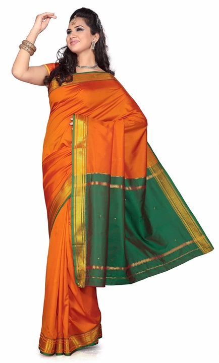 Paithani  Polyster border sarees  uploaded by Jagdish fabrics on 7/2/2023