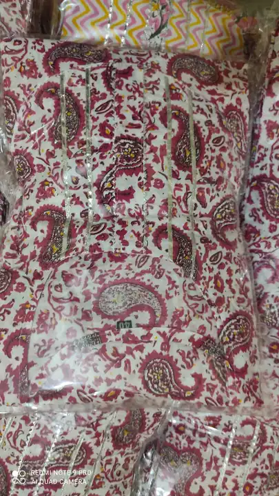 Jaipuri cotton kurti with pant  uploaded by Ladies Attire  on 7/2/2023