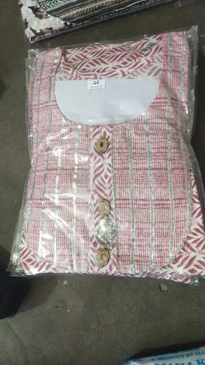 Jaipuri cotton kurti with pant  uploaded by Ladies Attire  on 7/2/2023