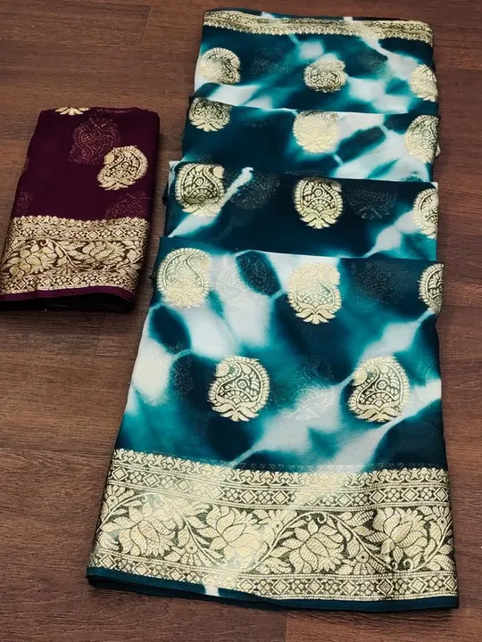 Georgette saree  uploaded by SAURYA LIFE STYLE on 7/2/2023