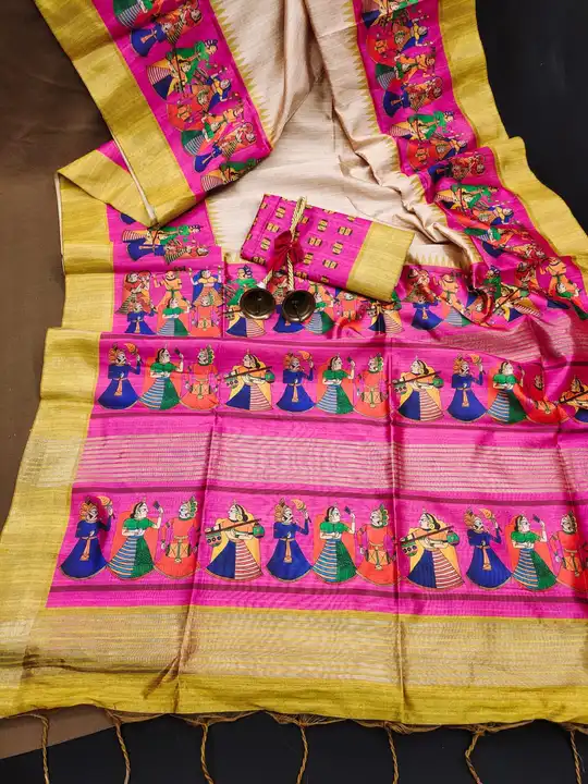 Tussar silk saree  uploaded by SAURYA LIFE STYLE on 7/2/2023
