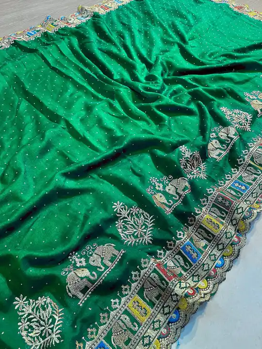 Vichitra silk saree  uploaded by SAURYA LIFE STYLE on 7/2/2023