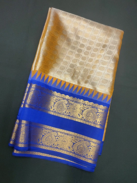 Tissue brocade saree uploaded by P.A.K TEX on 7/2/2023