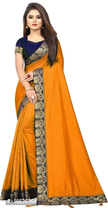 Vichitra Silk Jacquard Lace Border Sarees with Blouse Piece uploaded by wholsale market on 7/2/2023