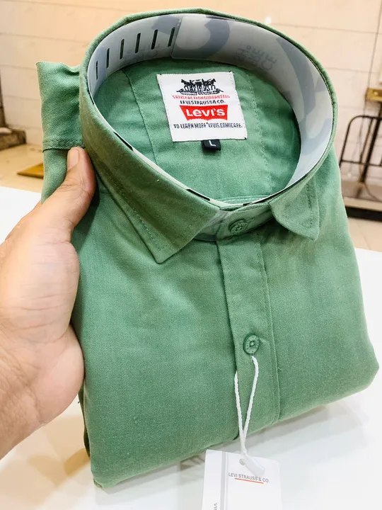 Levi's plain shirt premium cotton  uploaded by Panth_manufracture.ltd on 7/2/2023