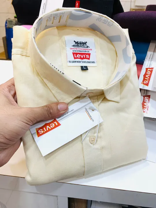 Levi's plain shirt premium cotton  uploaded by Panther garments - manufacturing  on 7/2/2023