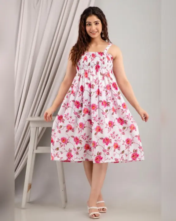 Cotton stylish gown  uploaded by Bhagwati textile on 7/2/2023