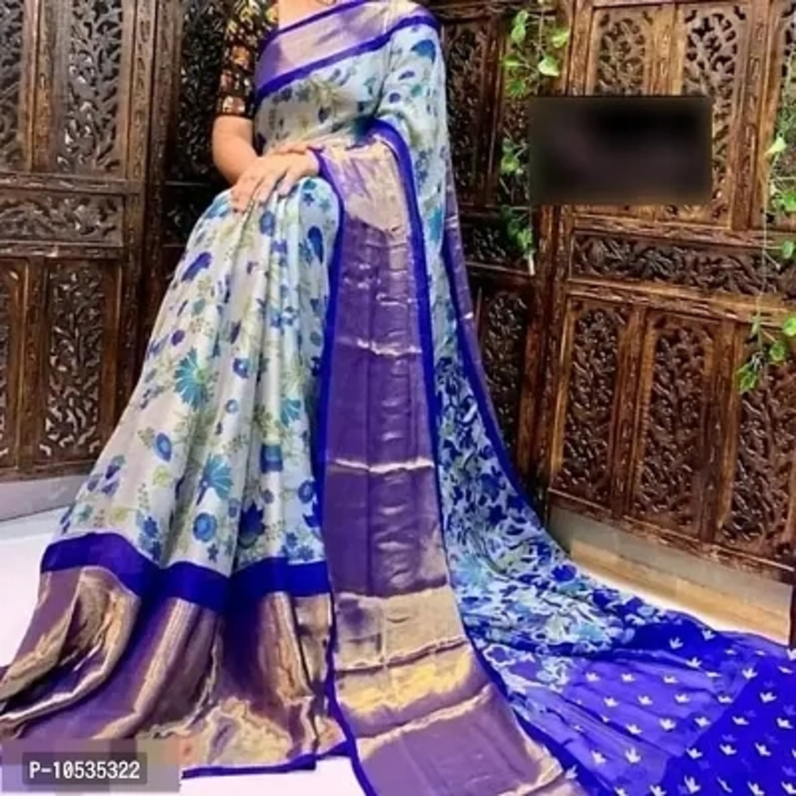 
Chiffon Printed Zari Border Sarees with Blouse piece uploaded by wholsale market on 7/2/2023
