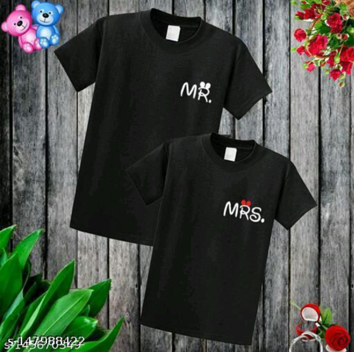 Couple t shirts for fashion men women also girl and boy uploaded by AK overseas  on 7/2/2023