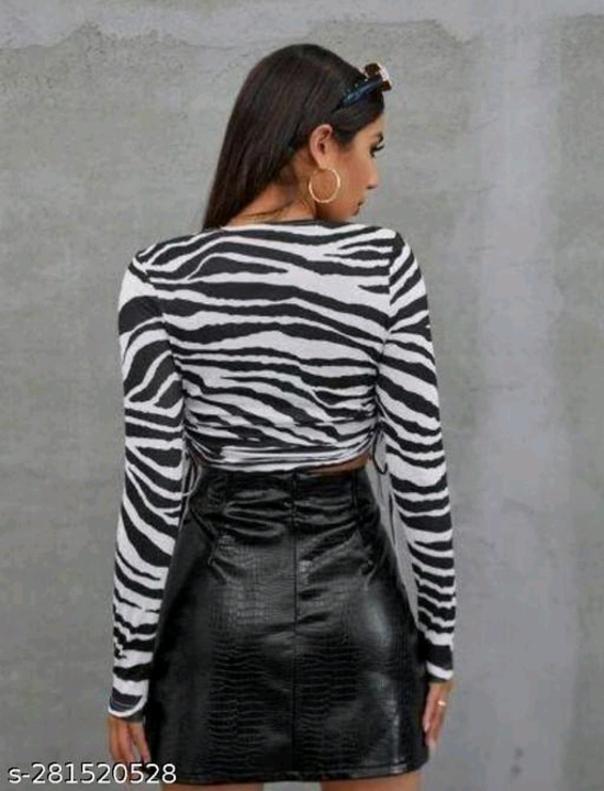 Zebra printed top uploaded by Dx industry on 7/2/2023