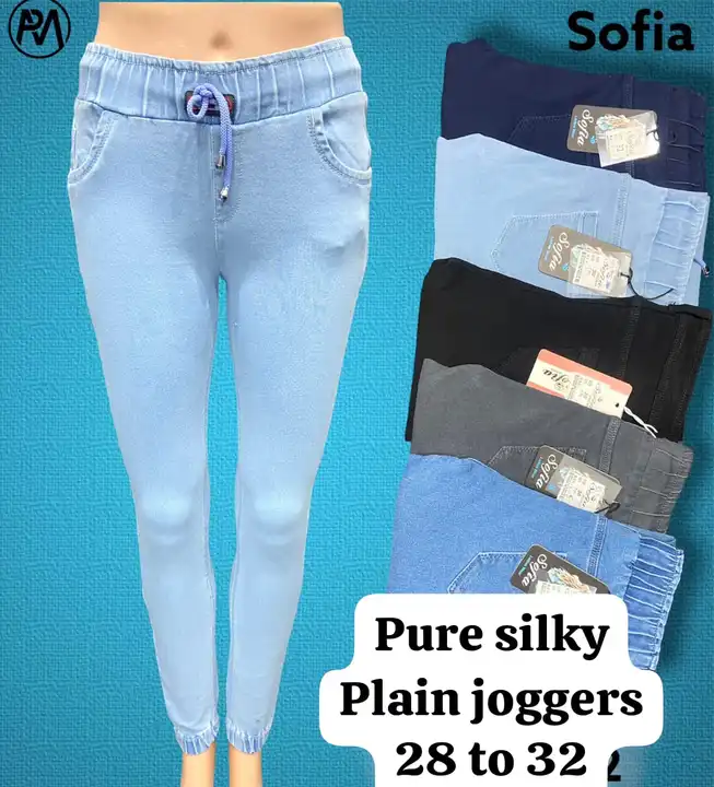 Pure silky joggers  uploaded by SOFIA ladies jeans & tshirts on 7/2/2023