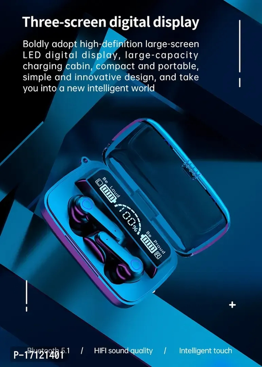 2023 M19 Wireless In Ear Earbuds TWS 5.1 Large Screen Dual LED Digital Display Touch Bluetooth Headp uploaded by Prince Tiwari on 7/2/2023