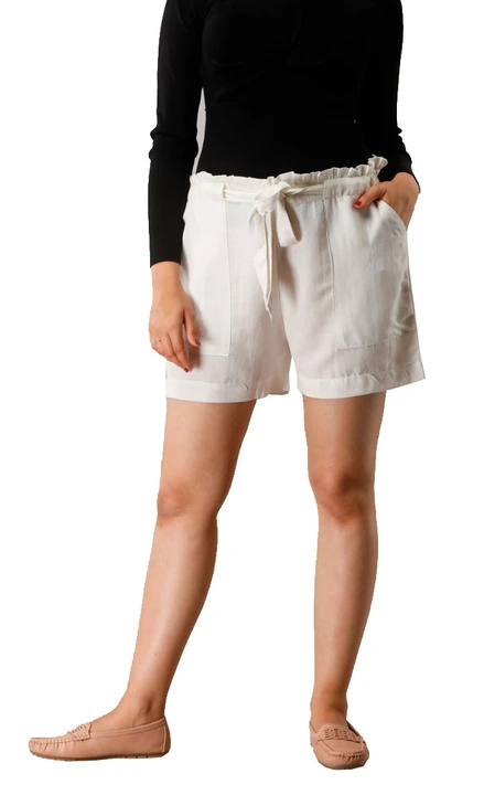 Girls White Shorts  uploaded by AARYA EXPORT on 7/3/2023