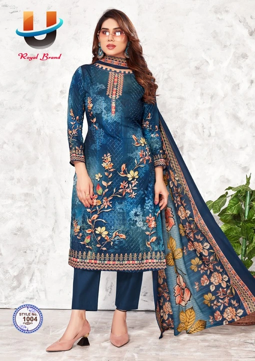 Dress material embroidery work uploaded by Mahi ladies wear center on 7/3/2023