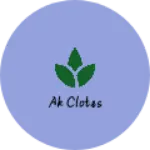 Business logo of Ak clotes