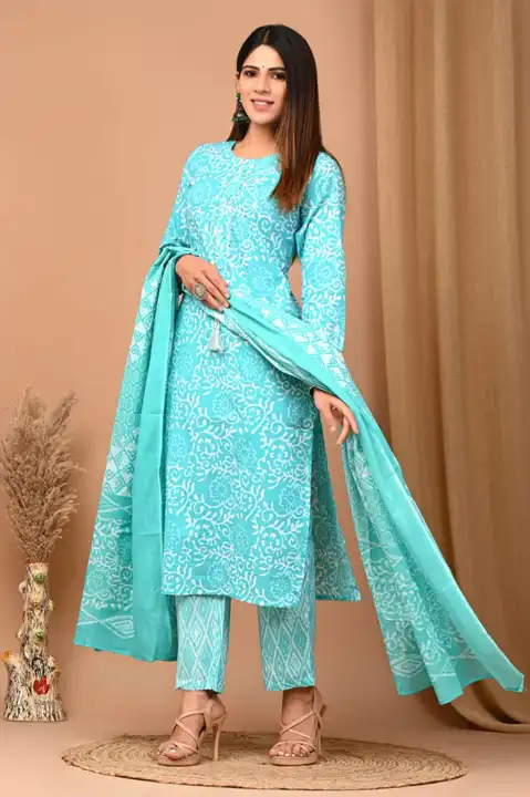 Cotton suit uploaded by Chanchal textile on 7/3/2023