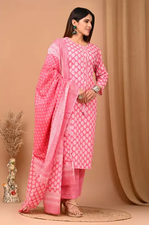 Cotton suit uploaded by Chanchal textile on 7/3/2023