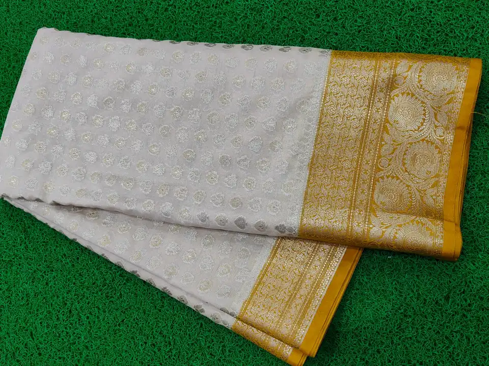 Banarsi Semi Gergot Soft Saree uploaded by Meenawala Fabrics on 7/3/2023