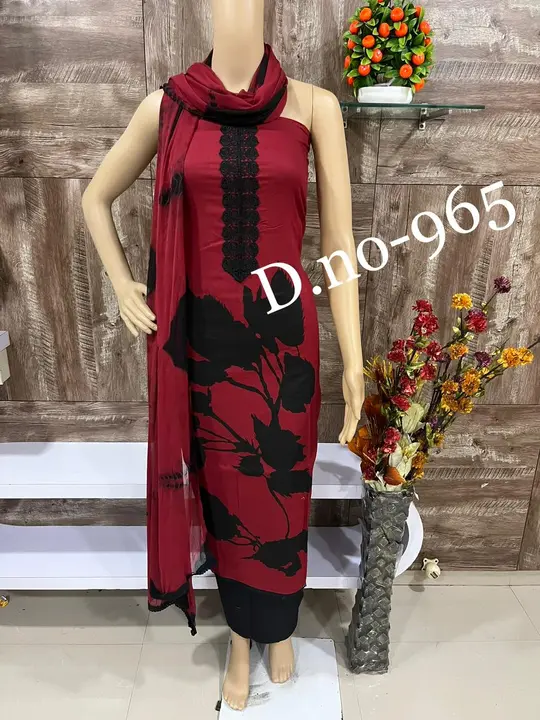Chiffon Dupatta Suit and Dress Material  uploaded by Zuberiya Global on 7/3/2023