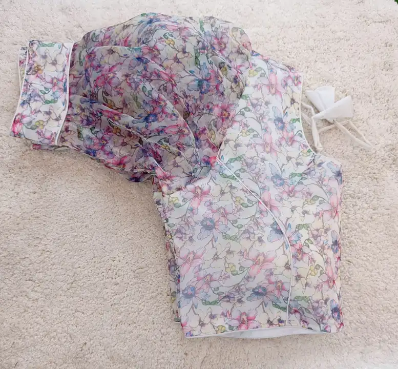Organza blouse  uploaded by SANSKAR creation on 7/3/2023