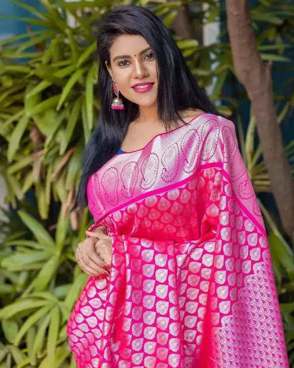 Soft lichi silk saree for women  uploaded by Rangoli Enterprise on 7/3/2023
