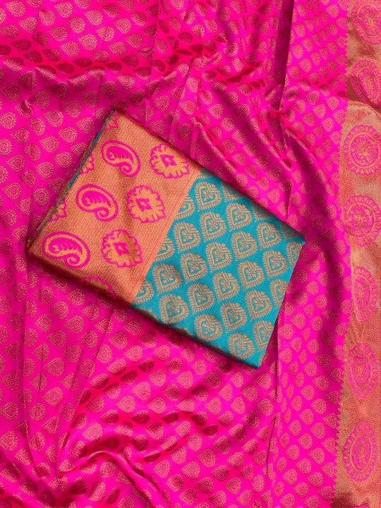 Soft lichi silk saree  uploaded by RV FASHION on 7/3/2023
