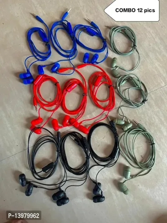 *Earphone 12 pics COMBO Red 3 blue 3 black 3 Mahdi 3*

 uploaded by business on 7/3/2023