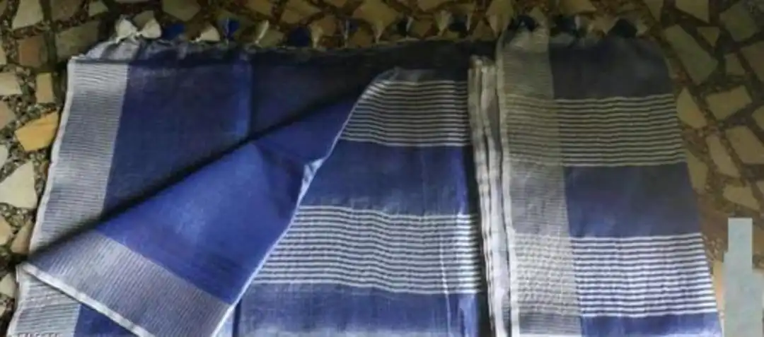 Tissui linen saree  uploaded by Linen Saree Hub on 7/3/2023