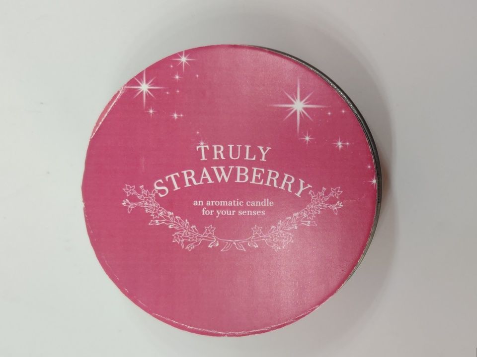 Hansraj scented tin jar- truely strawberry 🍓 uploaded by Hansraj foods and products on 3/15/2021