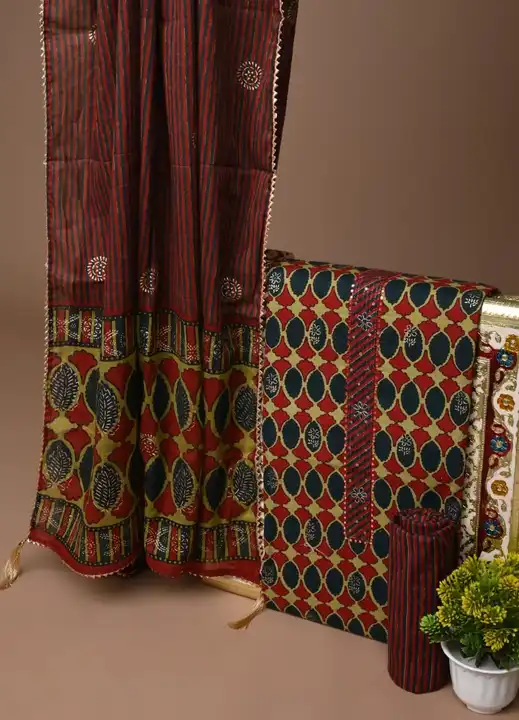 Bagru Handblock printed Gota Patti Suits uploaded by Print Factory Bagru on 7/3/2023