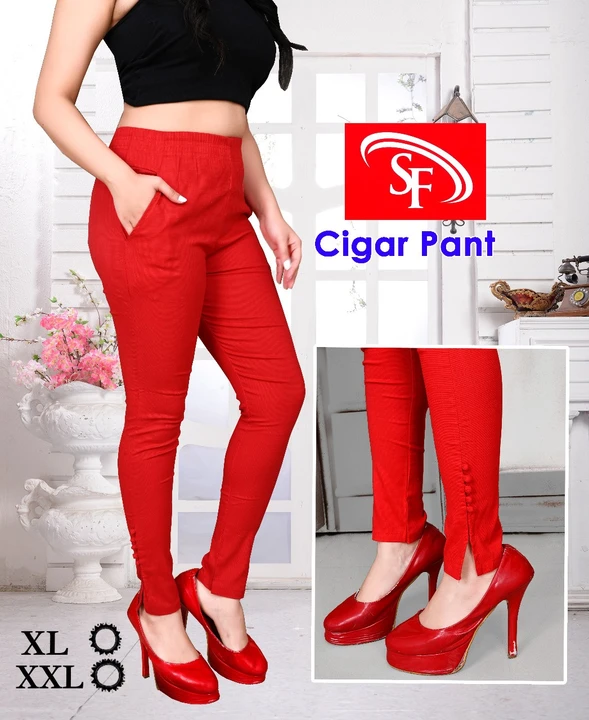 Post image Cigar Pant..
Color- Black White Navy Skin Red Maroon..
9427112385 WhatsApp