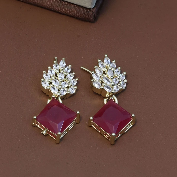 Beautiful American Diamond Earrings uploaded by Bhavani Sales on 7/3/2023