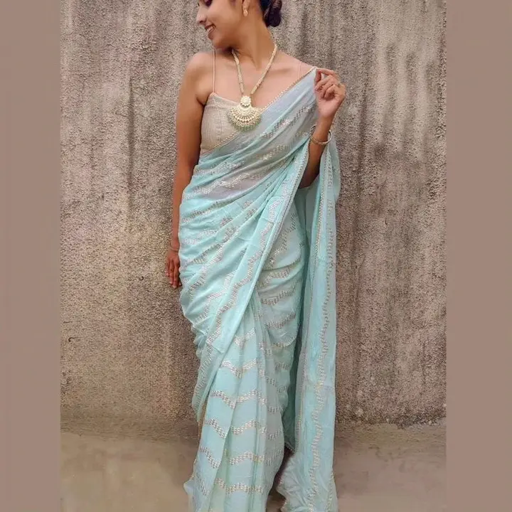 PRICE
990/- ( INCLUDING 5% GST)

SINGLES AVAILABLE

 RLG 1675

SAREE : GEORGETTE SEQUANCE WORK SAREE uploaded by Aanvi fab on 7/3/2023