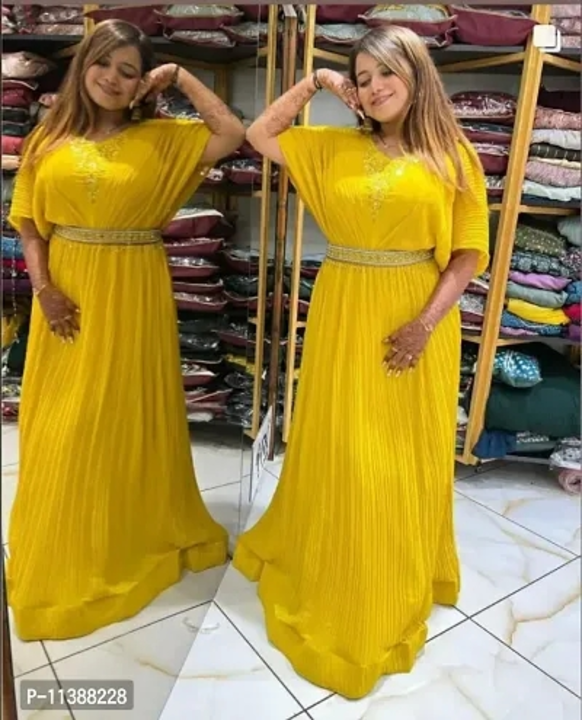 Fancy Georgette Ethnic Gowns uploaded by wholsale market on 7/3/2023