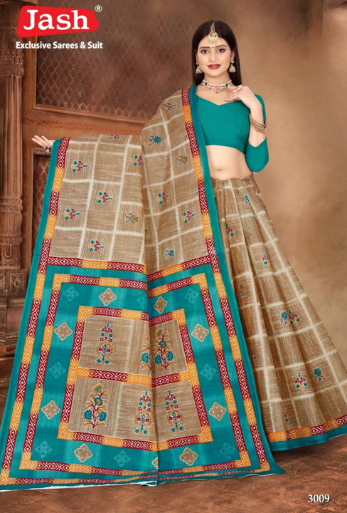 Jash cotton saree uploaded by Jash textile on 7/3/2023