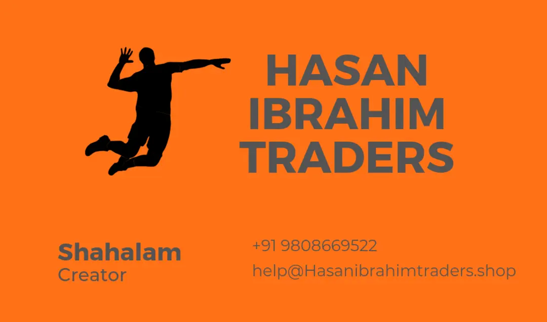 Visiting card store images of Hasan Ibrahim Traders 