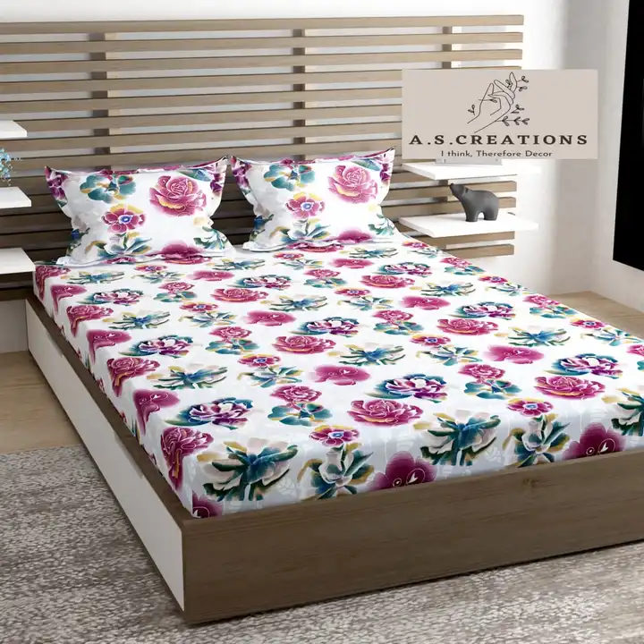 Post image *KING SIZE FITTED BEDSHEET VID FULL ALL AROUND ELASTIC ( NOT JUST IN CORNERS)*

Item name:- *KIARA KING SIZE FITTED*

*_Product by A.S.C_*

For *ONLINE*🖥

*ADJUSTABLE IN 6 INCHES TO 12 INCHES MATTRESS..*

FABRIC:- HEAVY GLACE COTTON...( 140 gsm)

SIZE:- 108×108 ( KING SIZE)

ALL FABULOUS DESIGNES...

*PACKING:- Attractive Zipper Chain Bag Packing*

WEIGHT:- 1.5 kg...

PRICE:- *

BOOK UR ORDER NOW...

*Note - Best stiching from market , plz check Elastic nd stiching quality before purchasing from anyone*