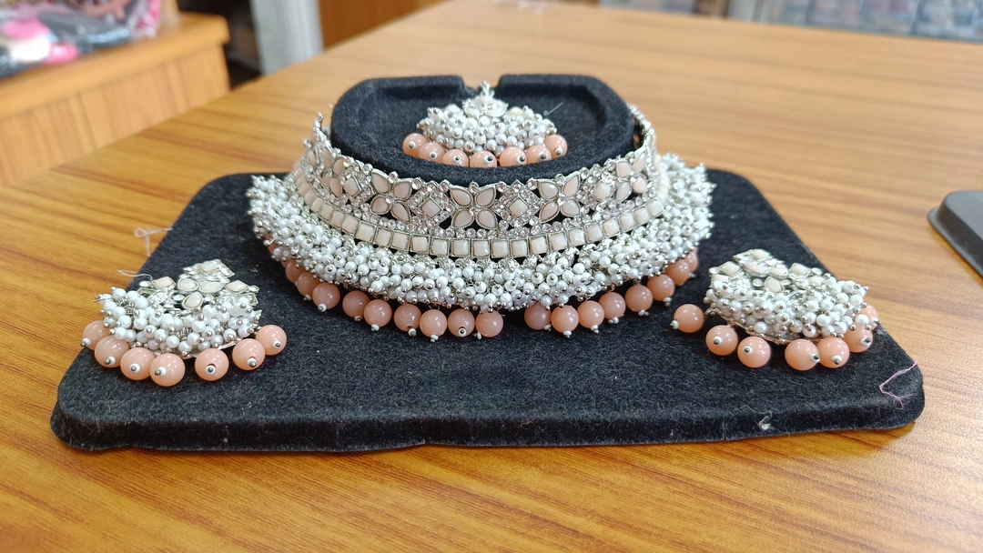 Choker necklace set  uploaded by Krishna collection on 7/3/2023