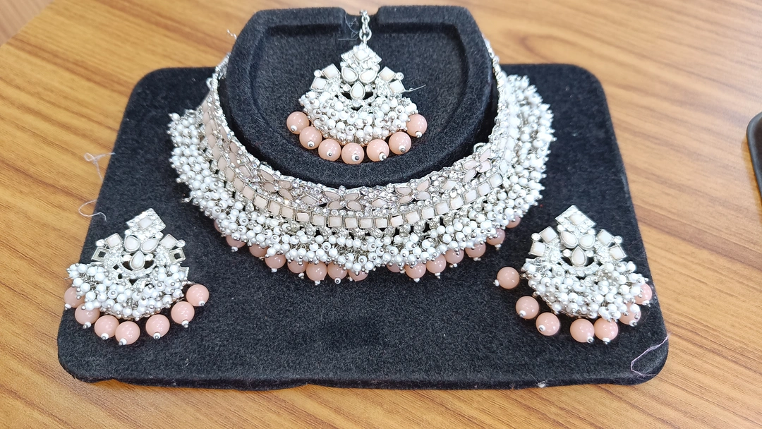 Choker necklace set  uploaded by Krishna collection on 7/3/2023
